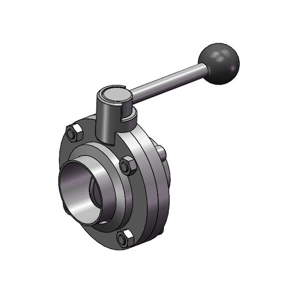 卫生级焊接式蝶阀