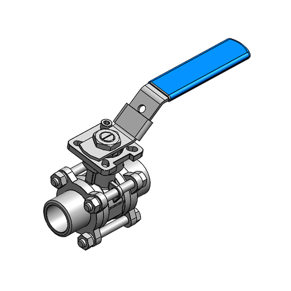 卫生级三片式焊接球阀